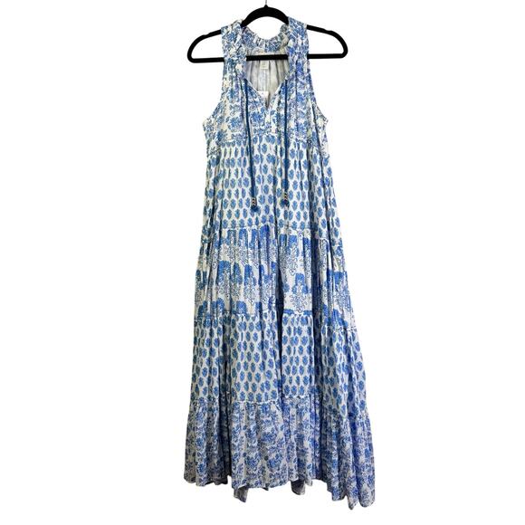 CALYPSO ST. BARTH Dress XS (Oversized) Daris Floral Tiered Maxi Lined Full Sweep - Picture 1 of 15